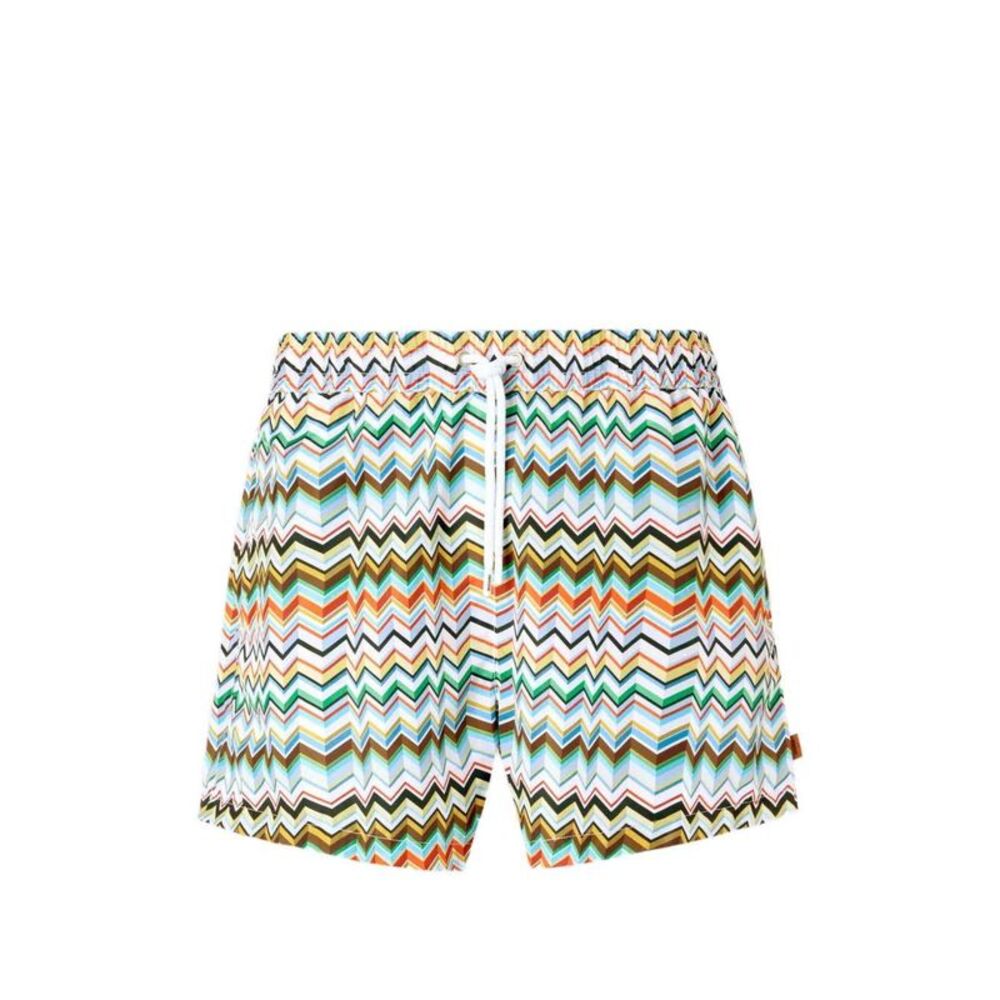 Missoni Men Swimsuit With Zigzag Pattern